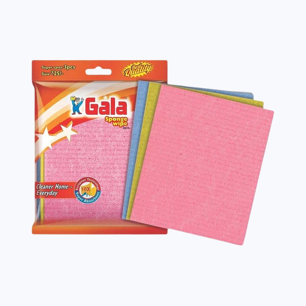Gala Sponge Wipe 3 pcs Set