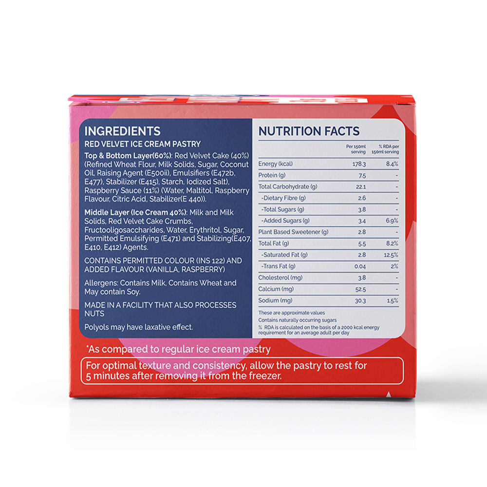Get- A-Way Red Velvet Ice Cream Pastry 150 ml Combo