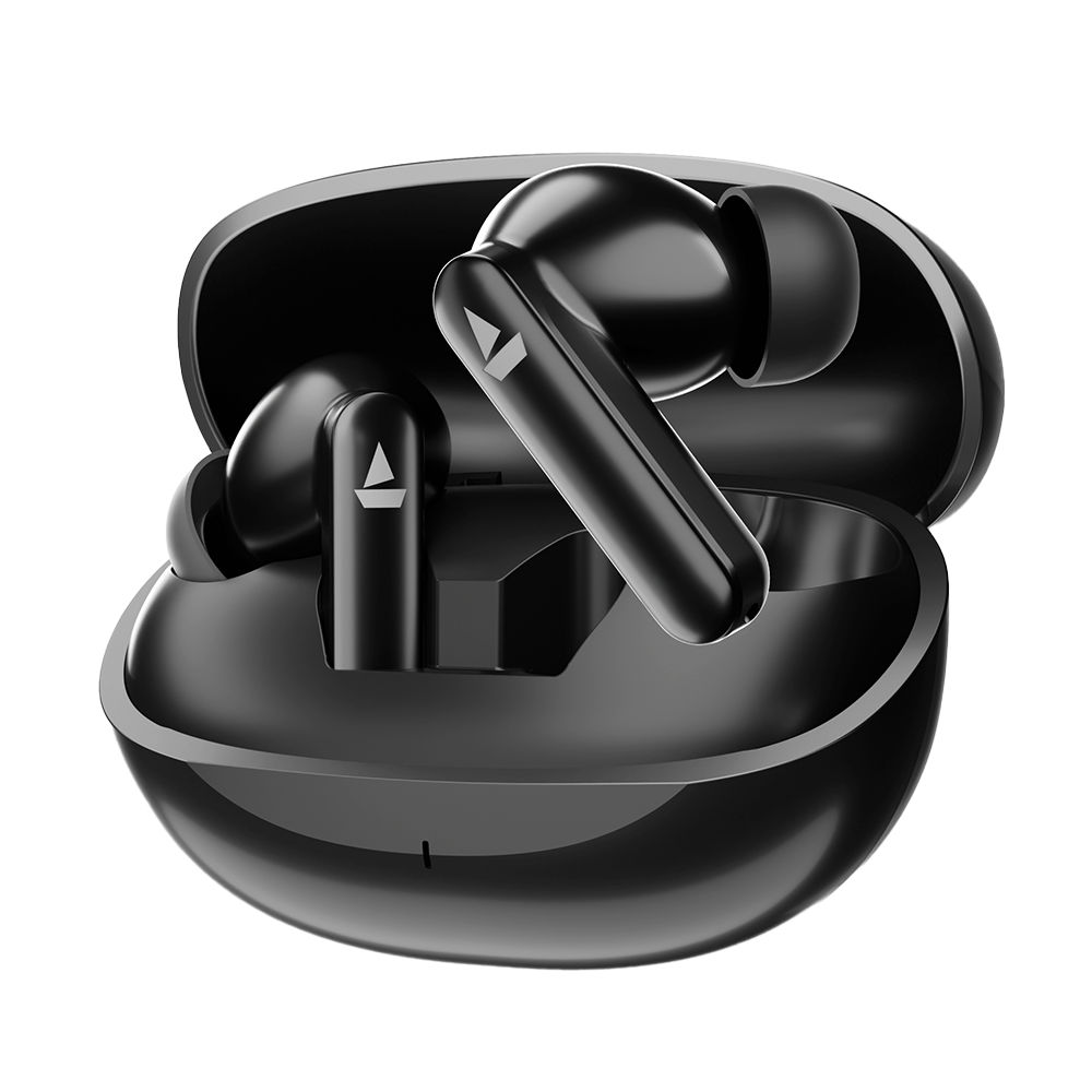 boAt Airdopes 301Tws Earbuds W 75H Playtime Quad Mics Tech Beast Mode For Gaming Midnight Shadow