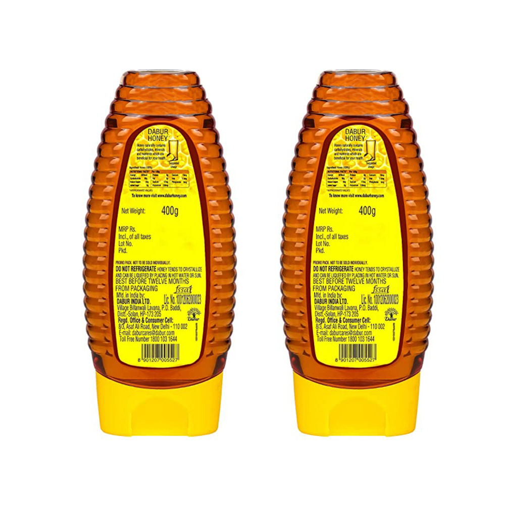 Dabur Honey - 100% Pure, World's No.1 Honey Brand (No Sugar Adulteration)