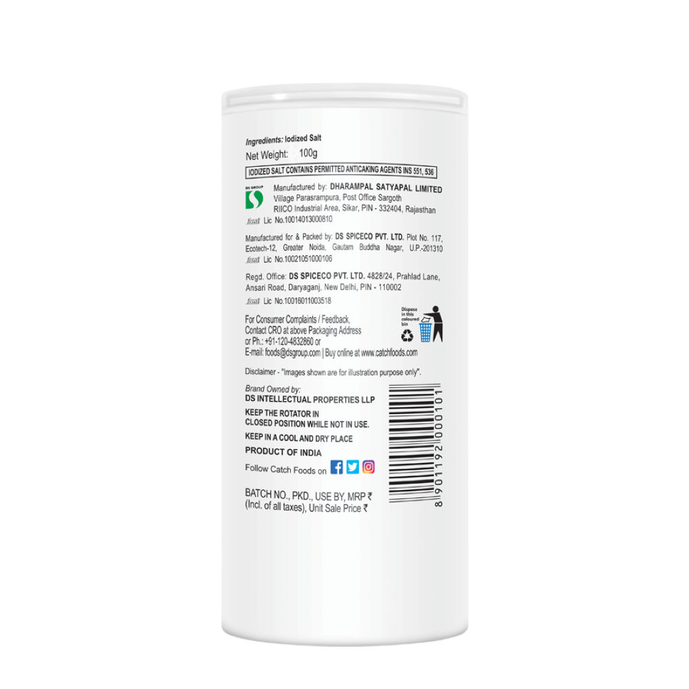 Catch Sprinklers - Iodized Table Salt