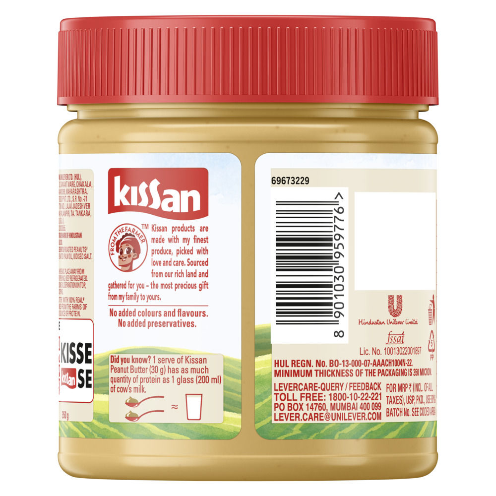 Kissan Crunchy Peanut Butter | Made With India's Best Quality Peanuts | High Protein