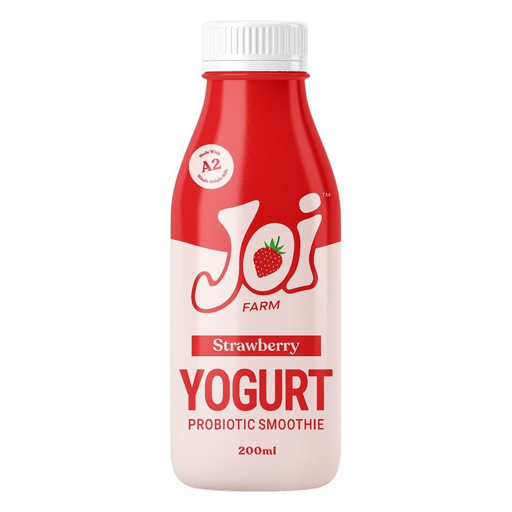 Joi Farm Strawberry Yogurt Probiotic Smoothie 200 ml Combo