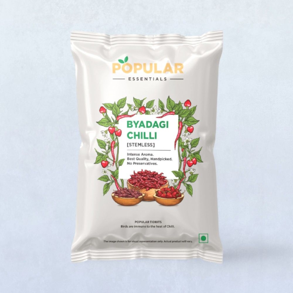 Popular Essentials Byadagi Chilli Stemless