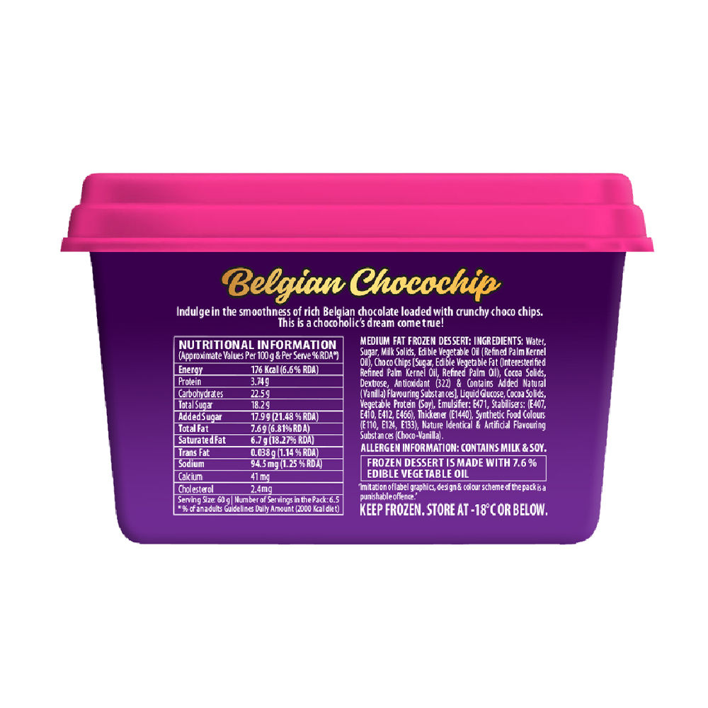 Rollick Belgian Chocochip Tub