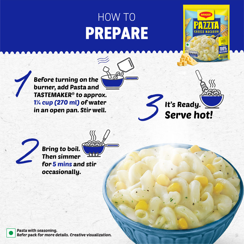 MAGGI Pazzta Instant Pasta - Cheese Macaroni 75 g Combo