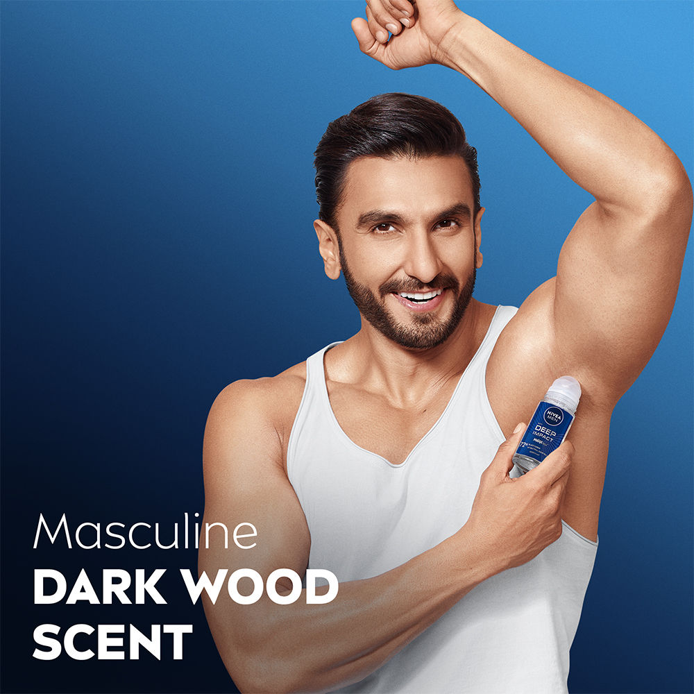 NIVEA MEN Deep Impact MaxxTech 72h Deodorant Roll-on - For MEN