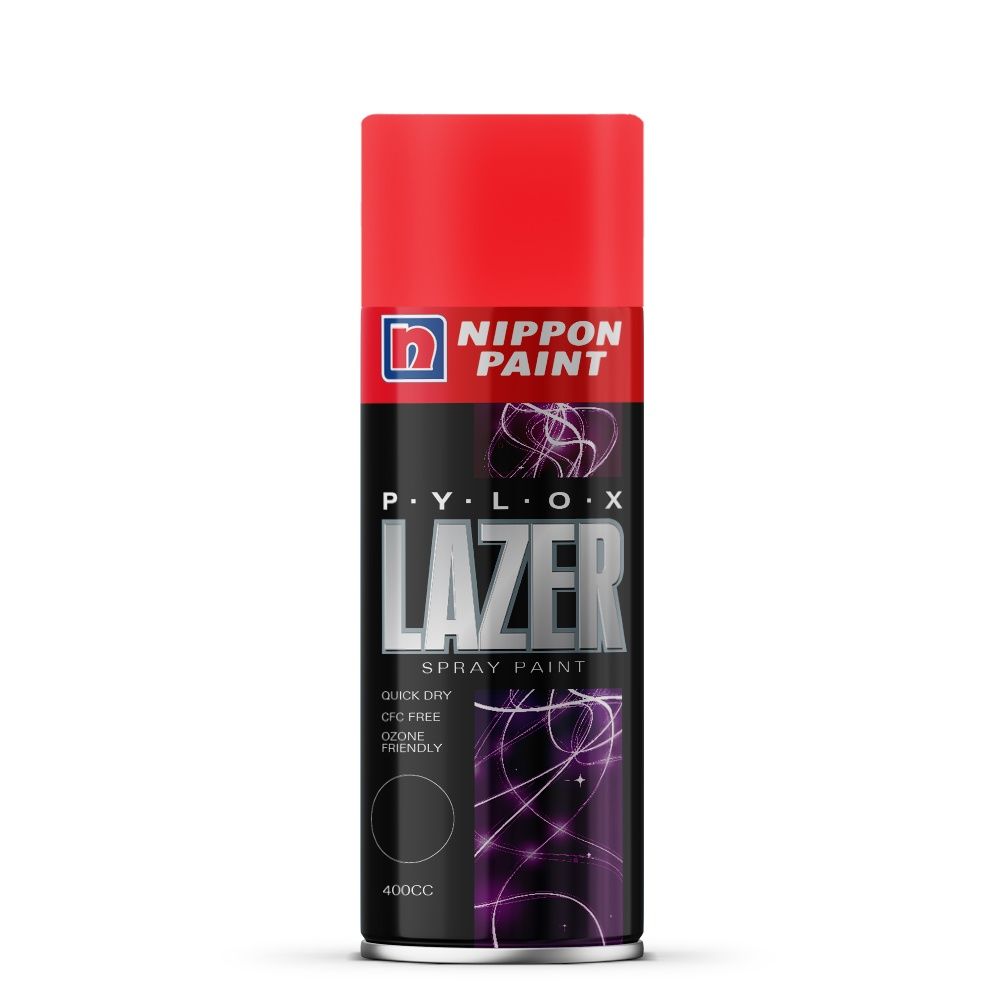 Nippon Pylox Spray Paint  | Po Red | Fast-Drying & High Gloss