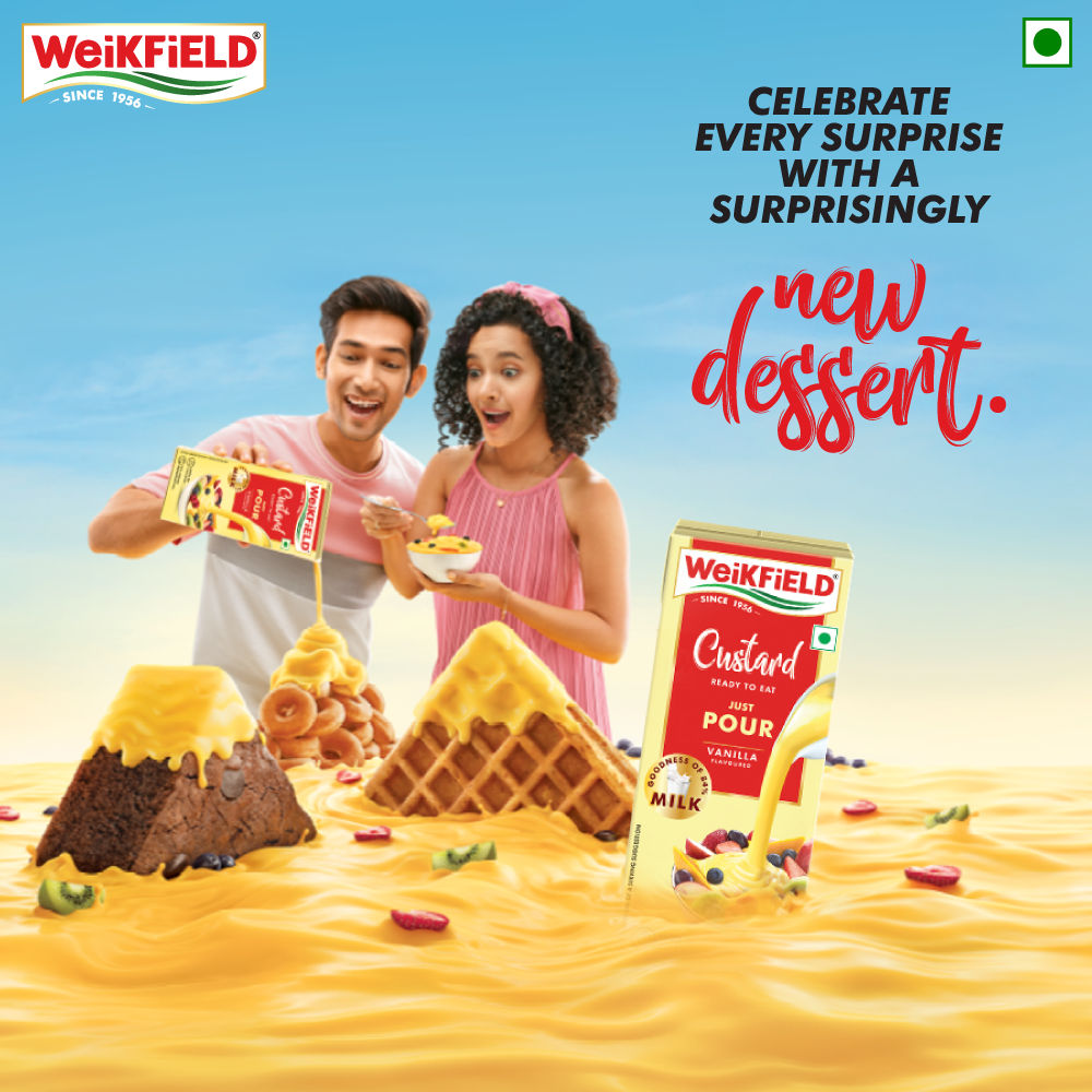 Weikfield Custard Ready To Eat - Vanilla 200 ml Combo
