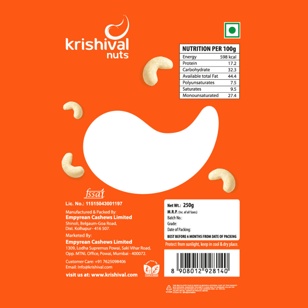 Krishival Nuts Premium Cashew
