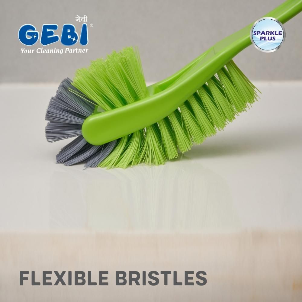 Gebi Sparkle Plus Antibacterial Mega Dual Action Toilet Brush