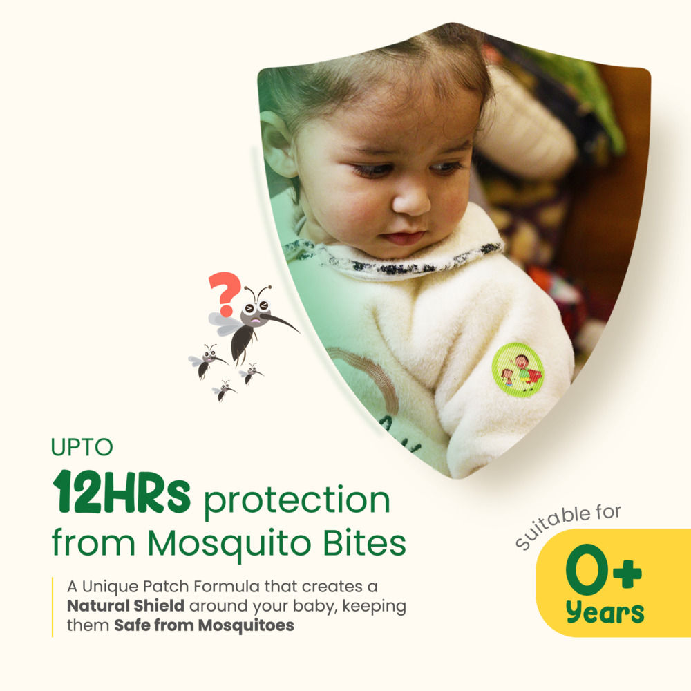 Mother Sparsh Natural Mosquito Repellant Patches Repellent For Kids | Assorted | 0 - 10 years