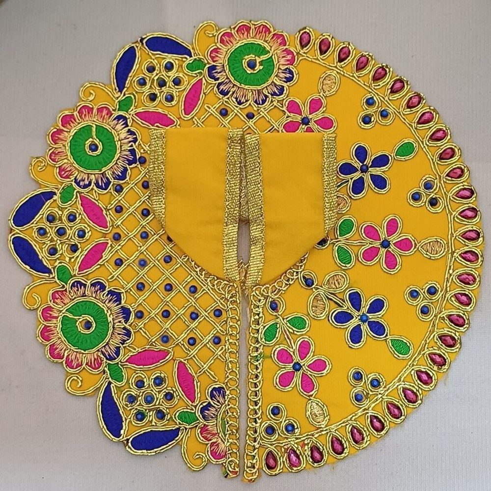 Gullak Laddoo Gopal Poshak | Size 4 | 8 inch - Yellow