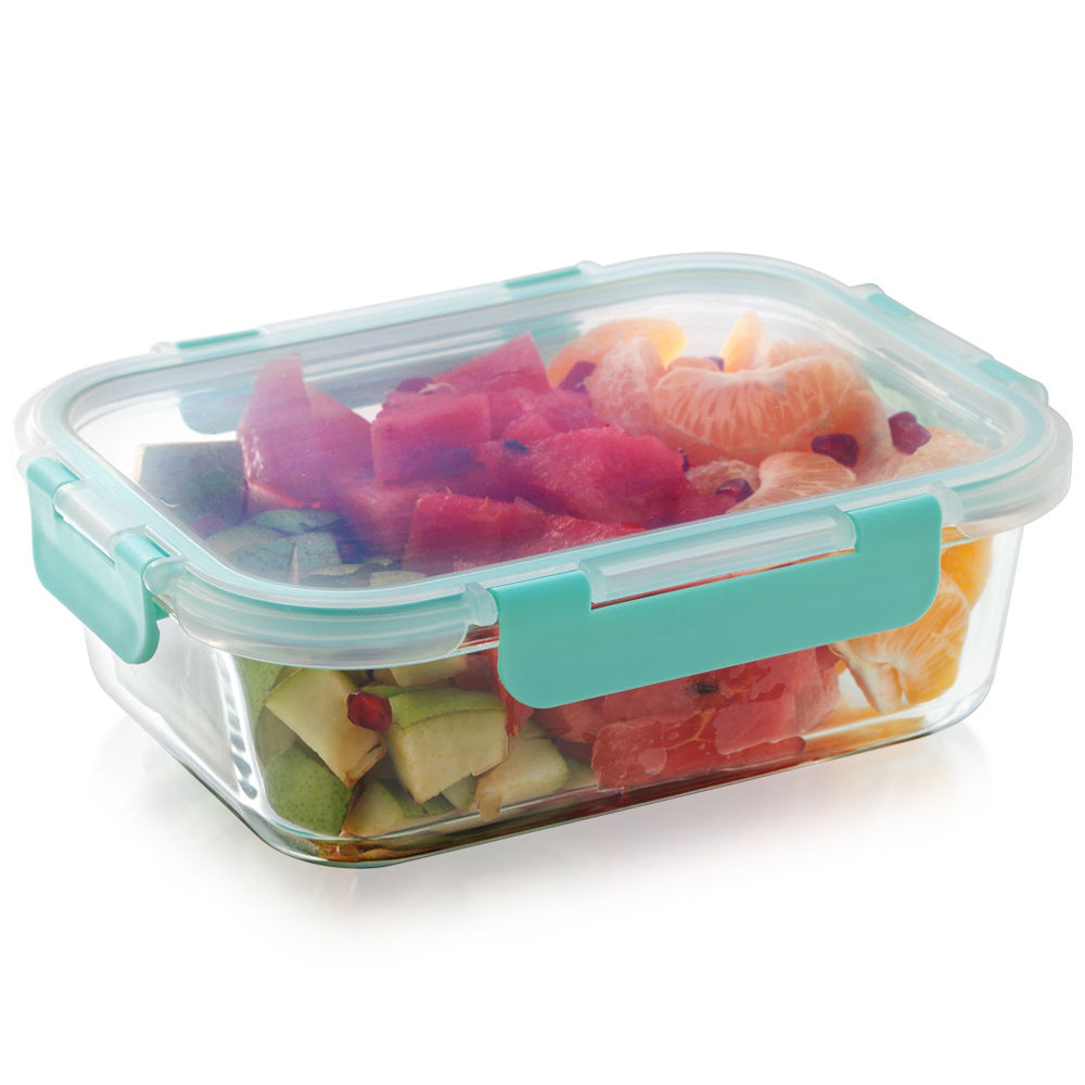 Magnus Glock Rectangle Glass Container | 1040 ml - Assorted