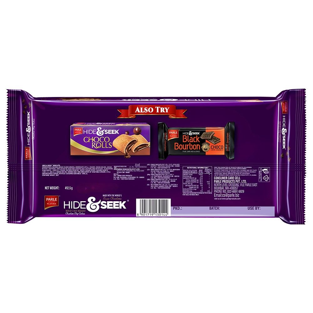 Parle Hide & Seek Chocolate Chip Cookies 400 g Combo