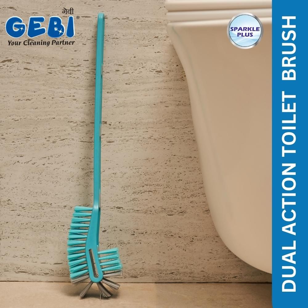 Gebi Sparkle Plus A Star Double Hockey Toilet Brush | Assorted) 1 pc Combo