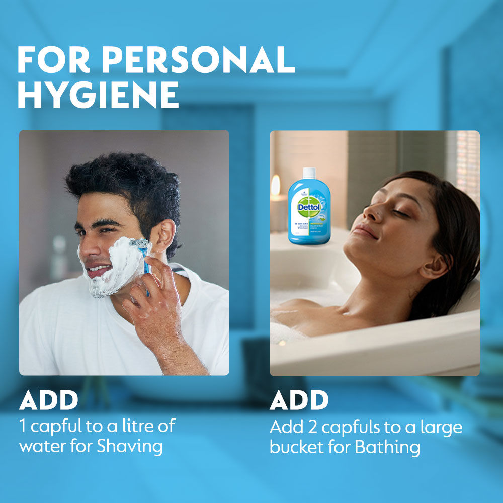 Dettol Liquid Disinfectant -Floor Cleaner, Surface Disinfection, Personal Hygiene - Menthol Cool