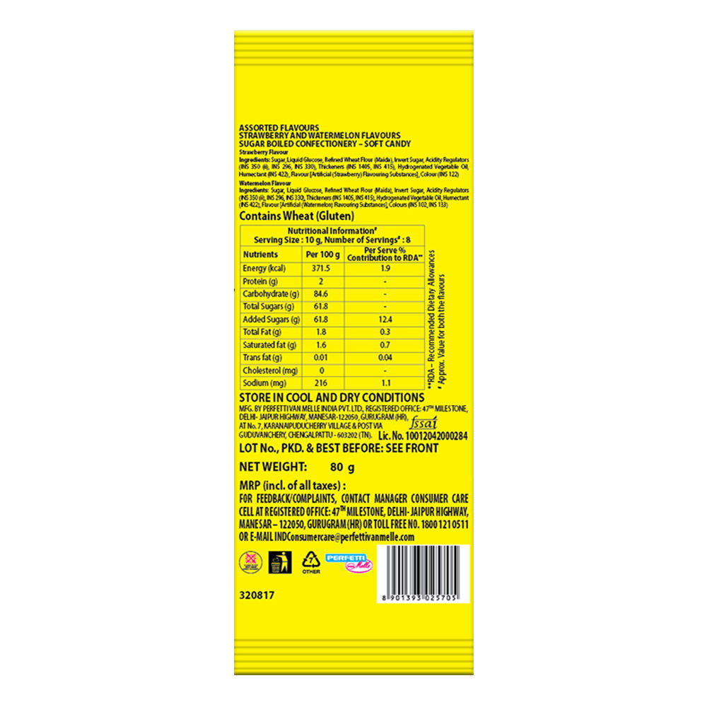 Chupa Chups Assorted Flavour Long Tubes 80 g Combo