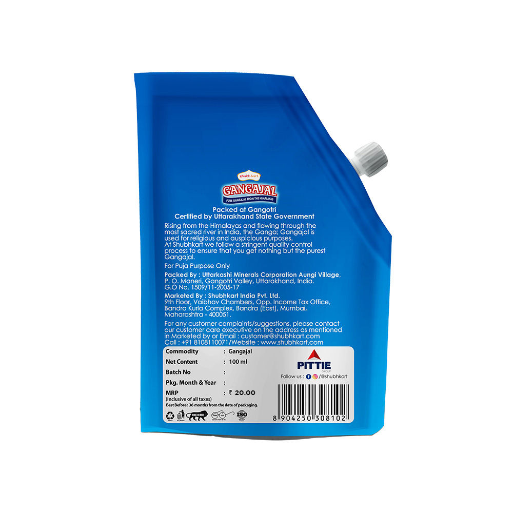 Shubhkart Gangajal Pouch 100 ml Combo