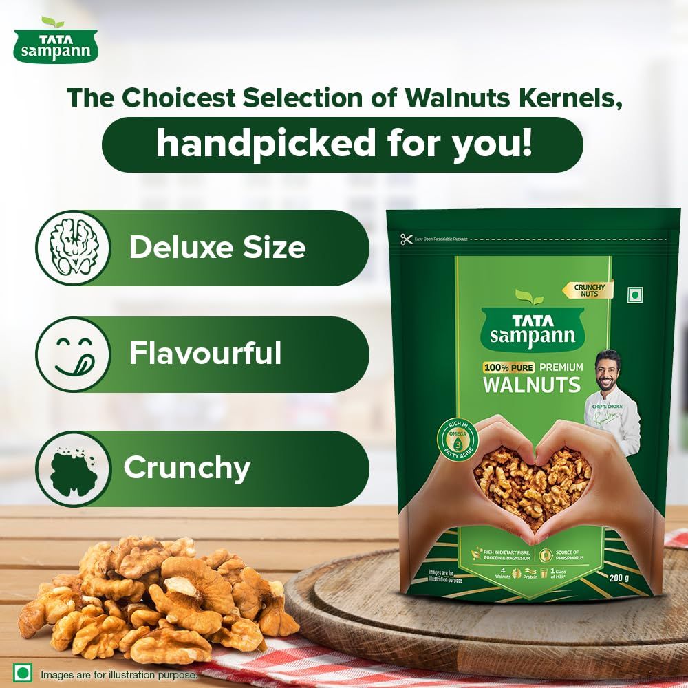 Tata Sampann 100% Pure Premium Walnuts/Akhrot