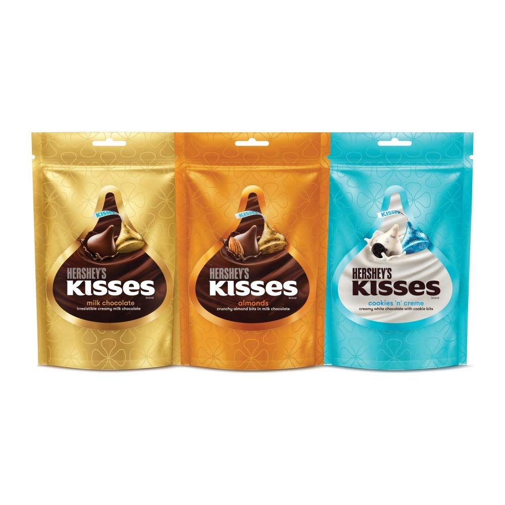 Hershey'S Kisses Cookies 'N' Cream Chocolate Share Bag 34 g Combo