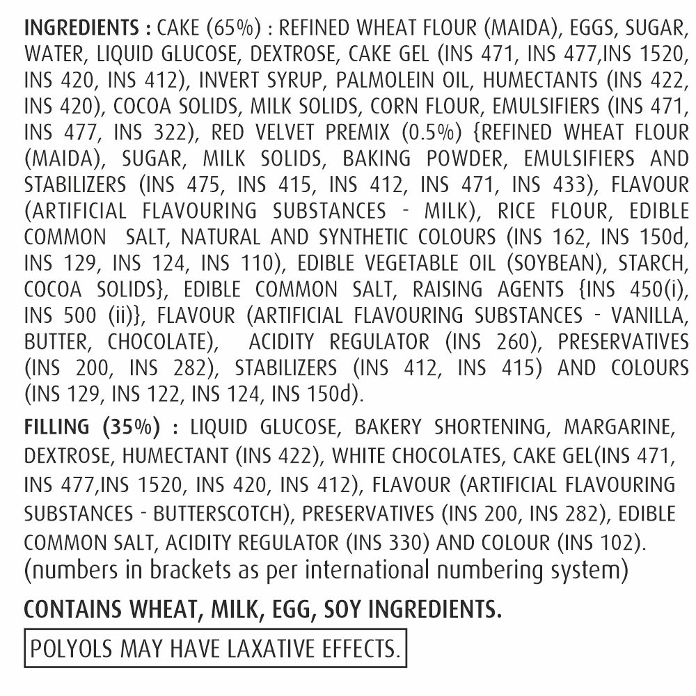 Winkies Swiss Roll Red Velvet 100 g Combo