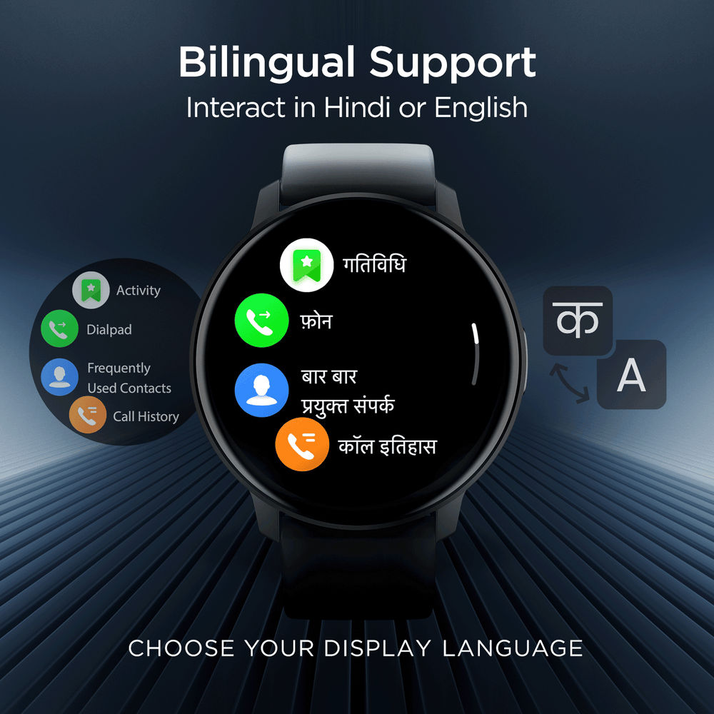 boAt Lunar Connect Smartwatch | 1.3" Display | BT Calling - Active Black