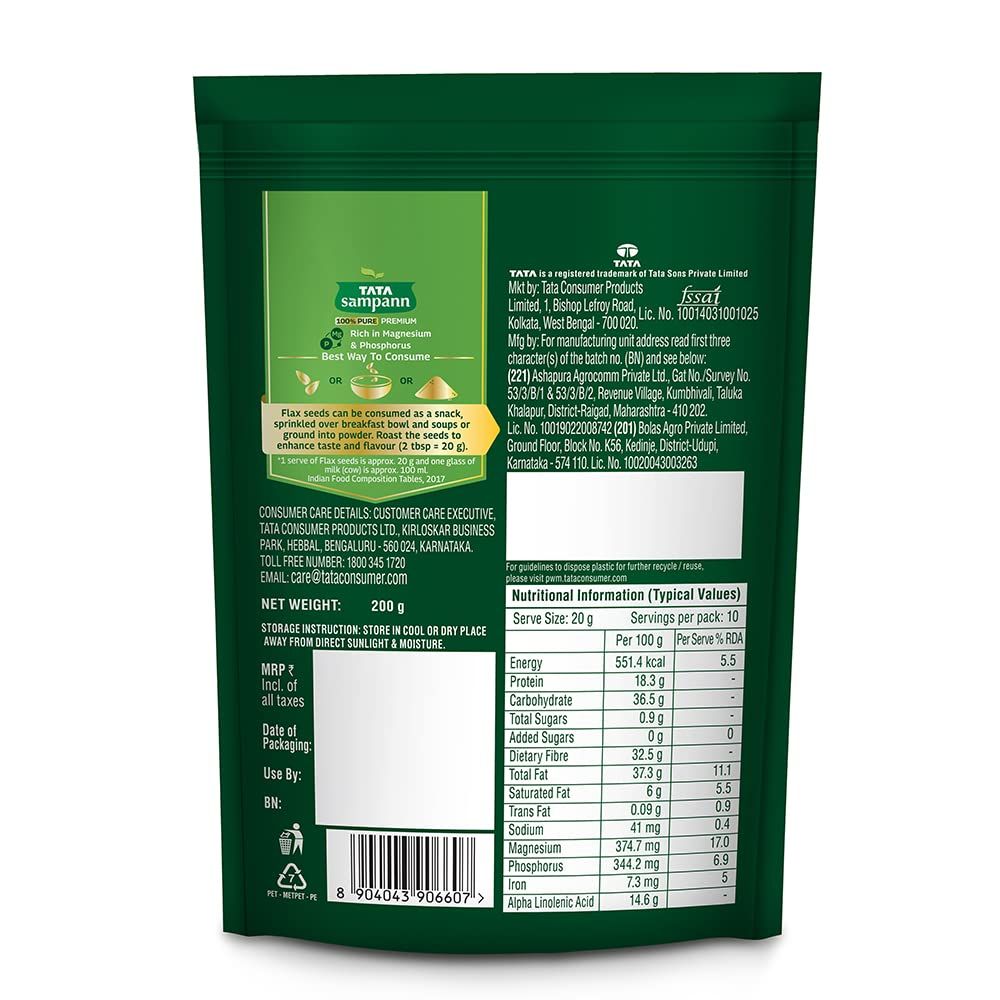 Tata Sampann 100% Pure Premium Flax Seeds