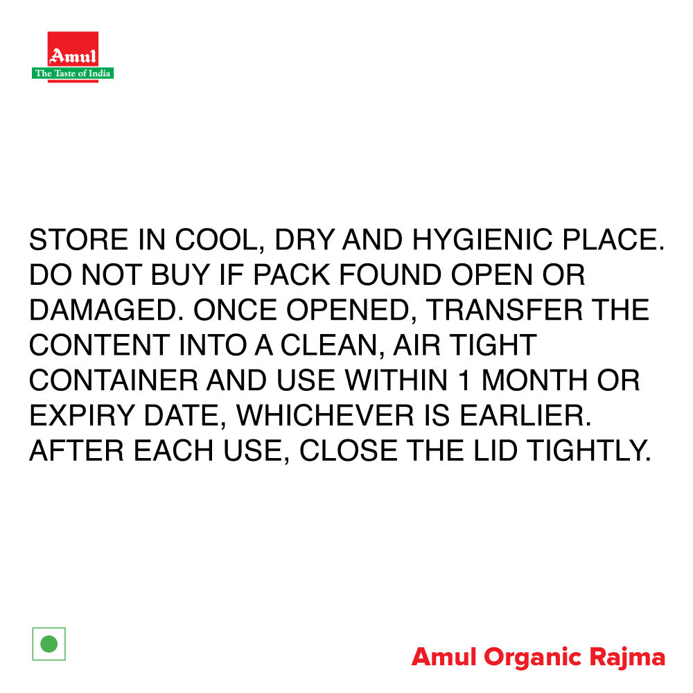 Amul Organic Rajma Chitra