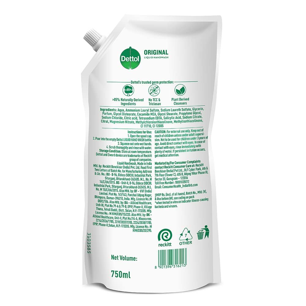 Dettol Original Liquid Handwash Refill Combo