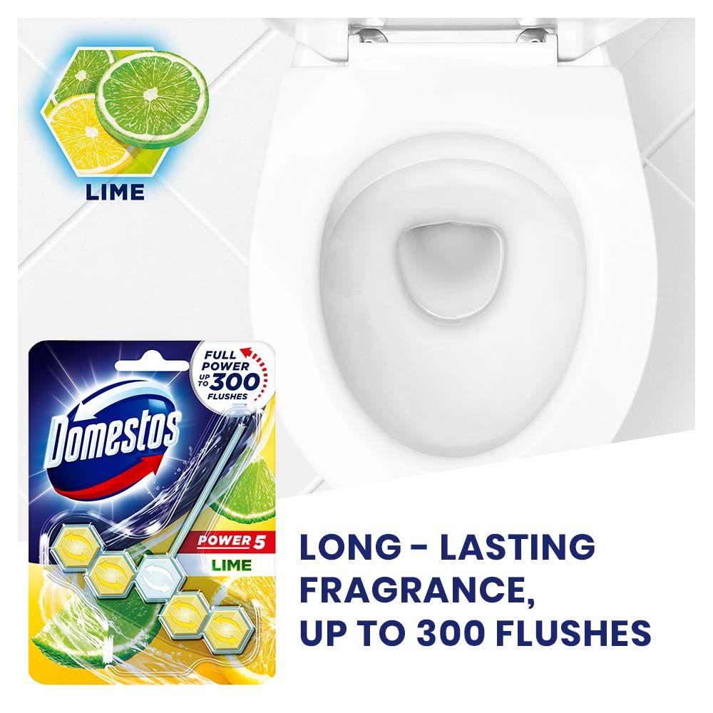 Domestos Lime Scent Toilet Rim Block