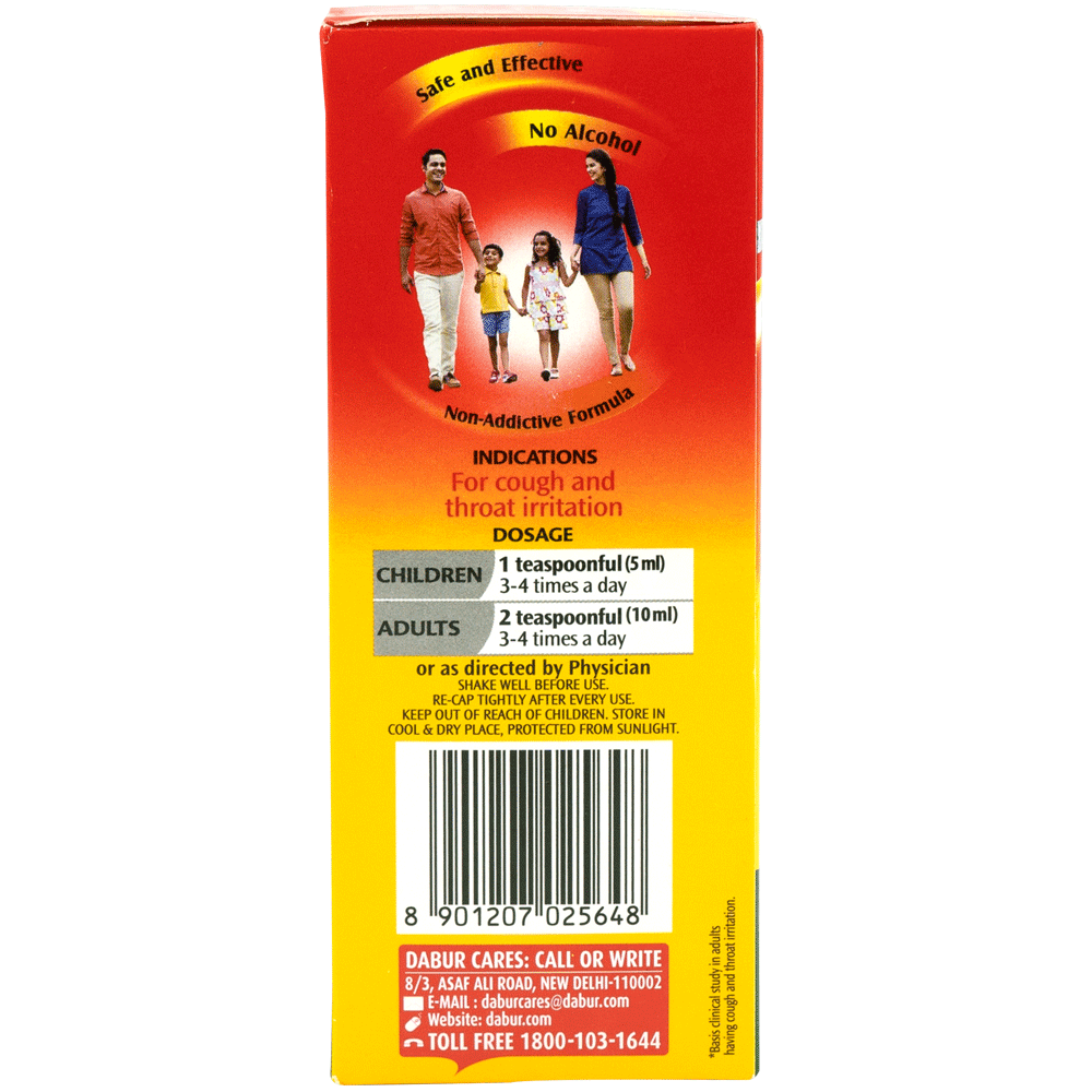 Dabur Honitus Herbal Cough Remedy Honey Based Ayurvedic Syrup