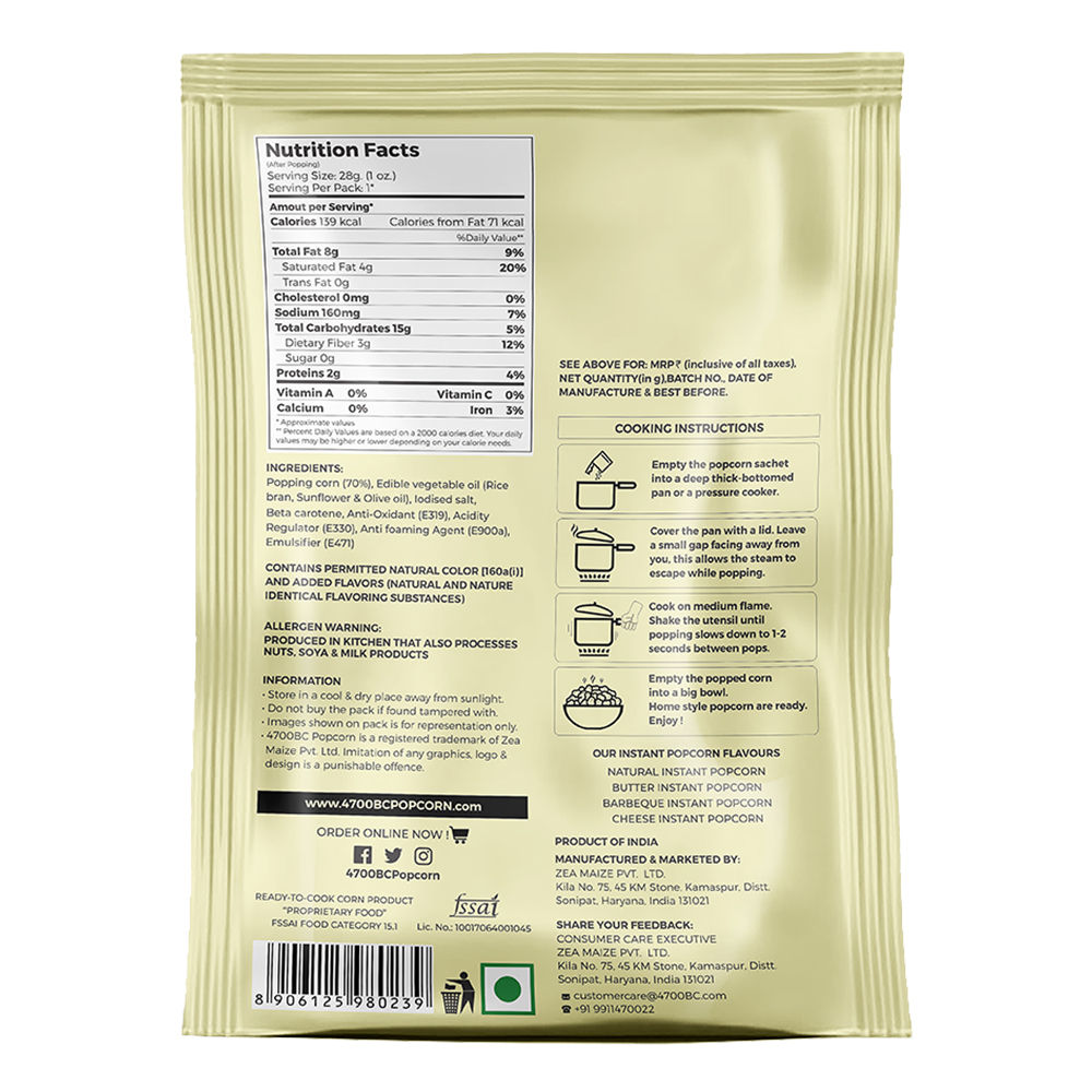 4700BC Instant Popcorn Butter 90 g Combo