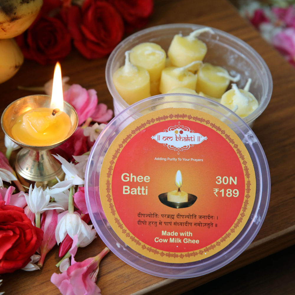 Om Bhakti Ghee Cotton Wick Big