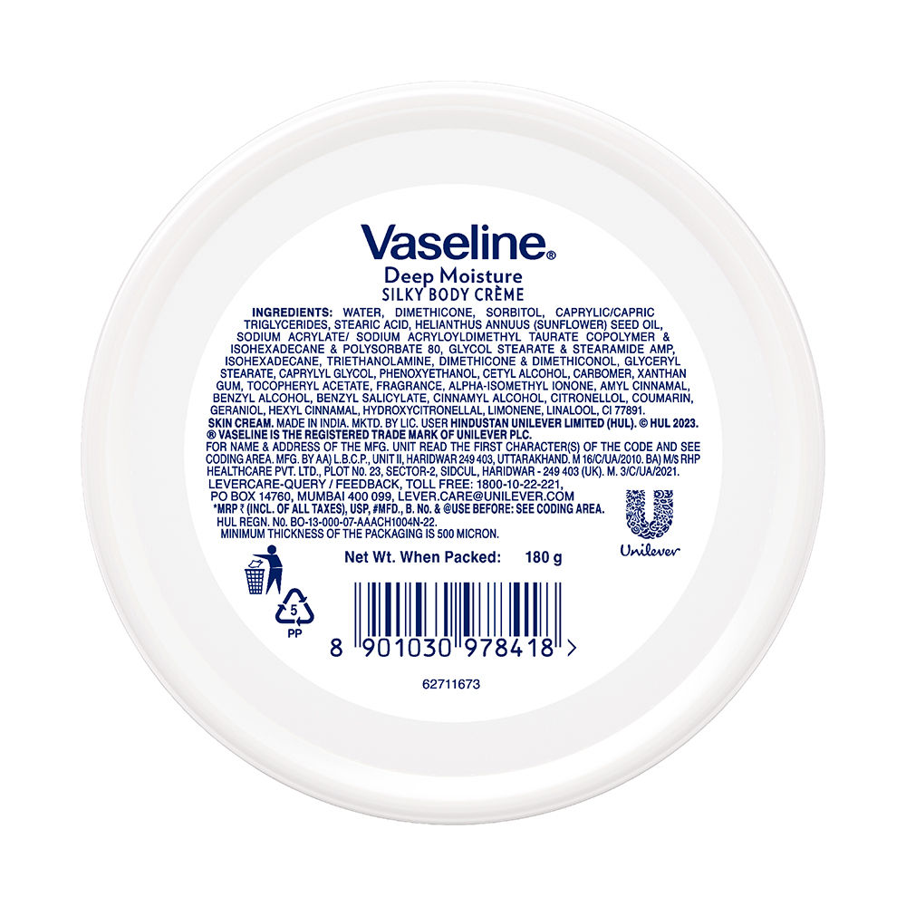 Vaseline Deep Moisture Silky Body Creme