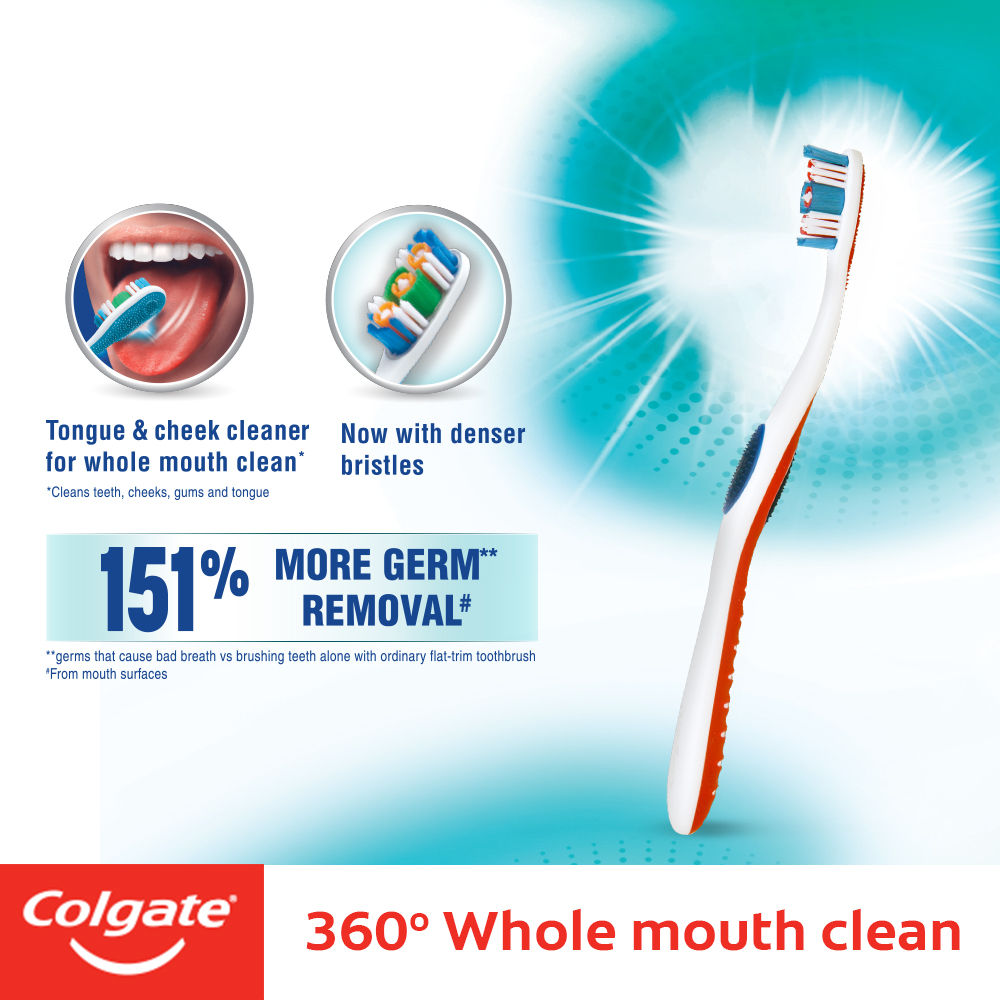 Colgate 360 Whole Mouth Clean Toothbrush (Buy 2 Get 1 Free)