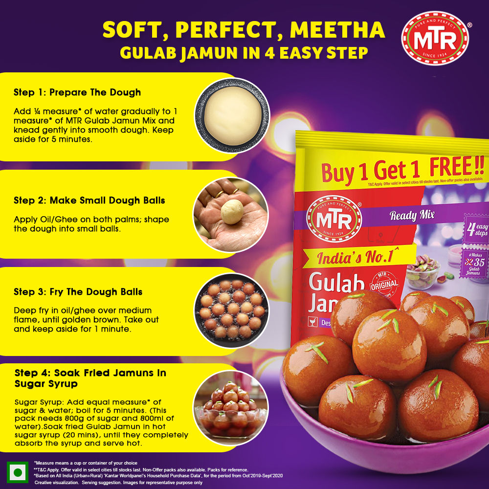 MTR Gulab Jamun Mix 320 g Combo