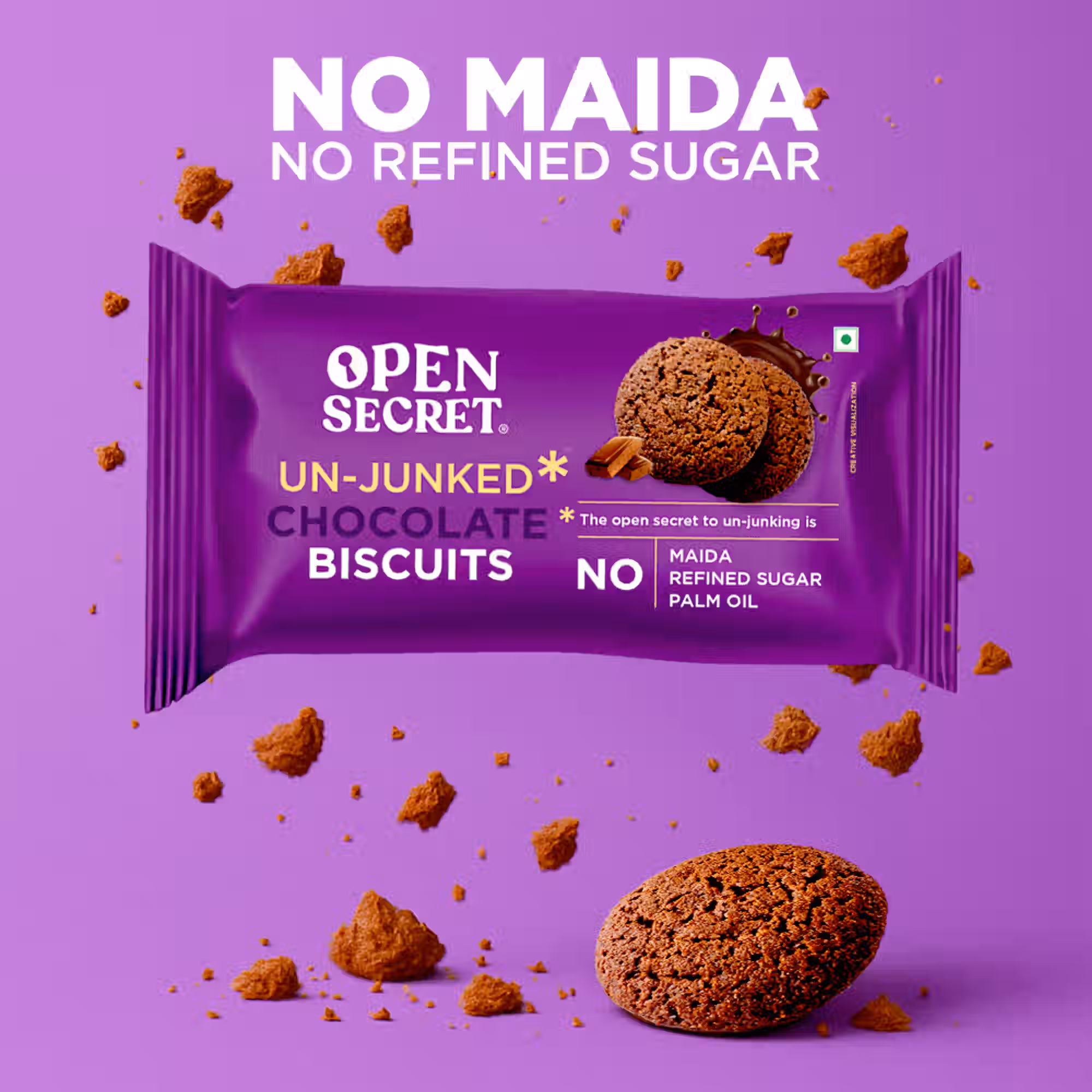 80% off on - Zepto: Flat 80% on Open Secret Cookies/Biscuits - Rs. 9