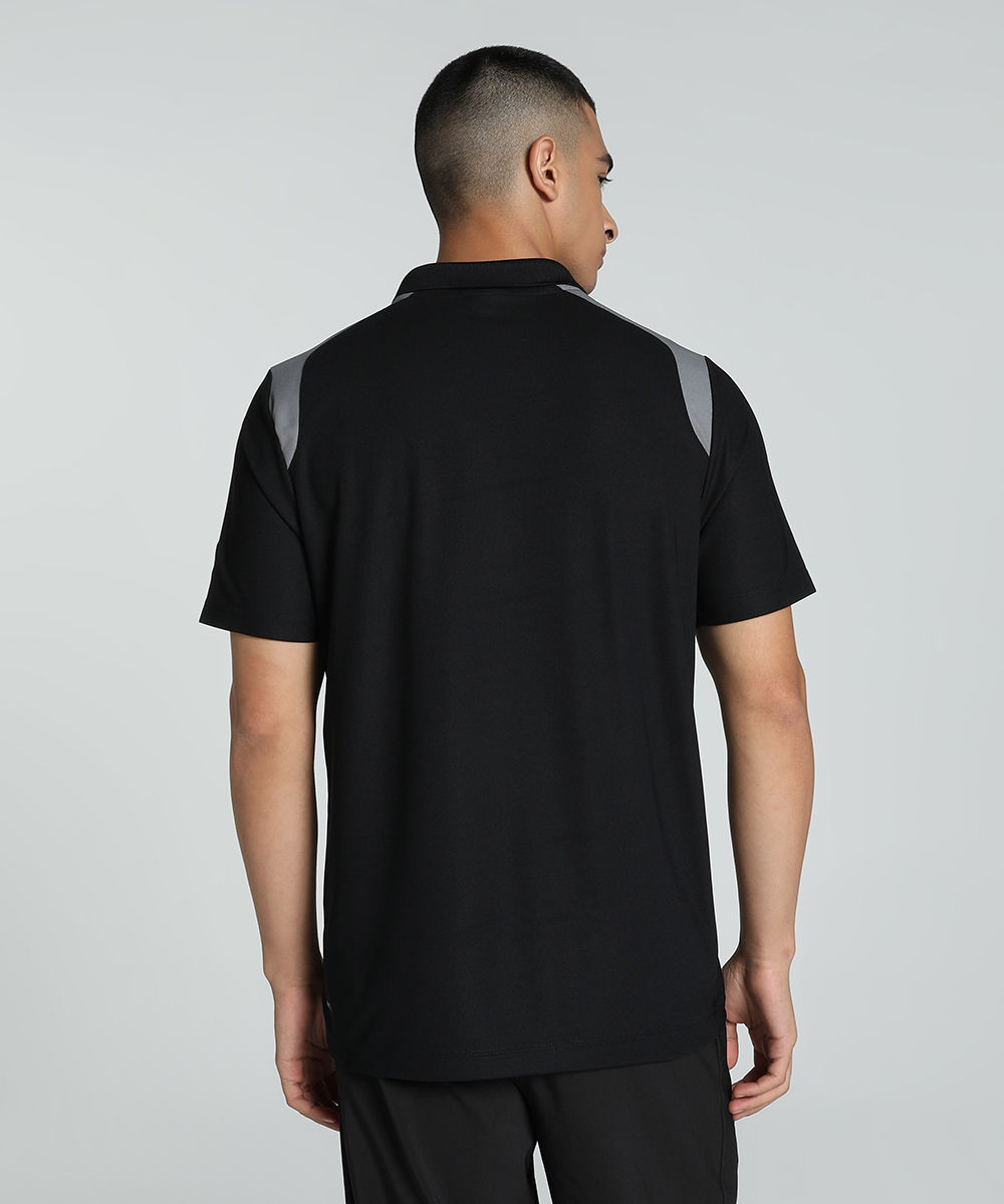 Puma Men's Train Colorblock Polo | Black - M