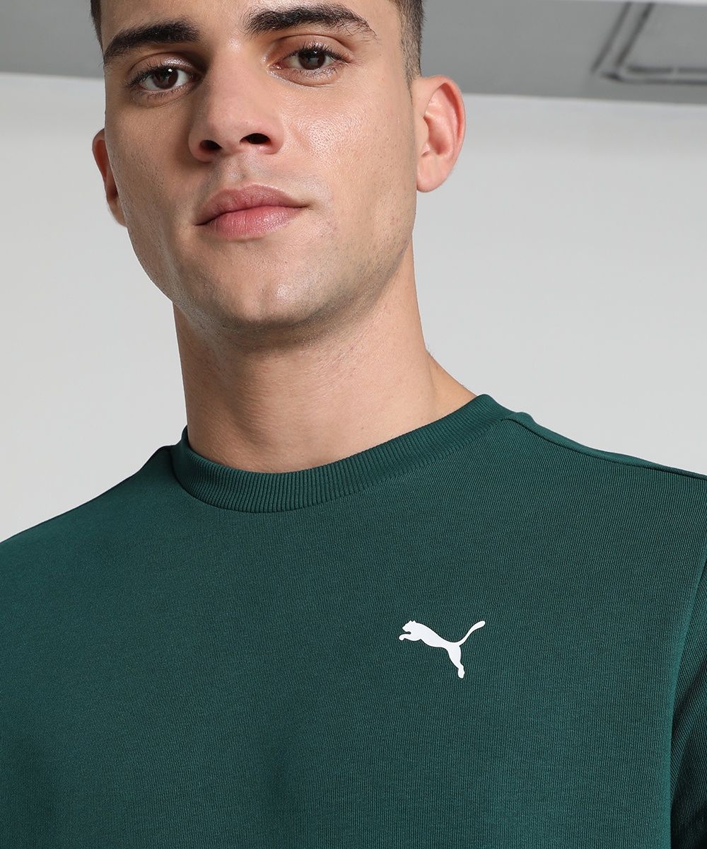 Puma Men's Sweatshirt Crew Regular Fit - Green | M