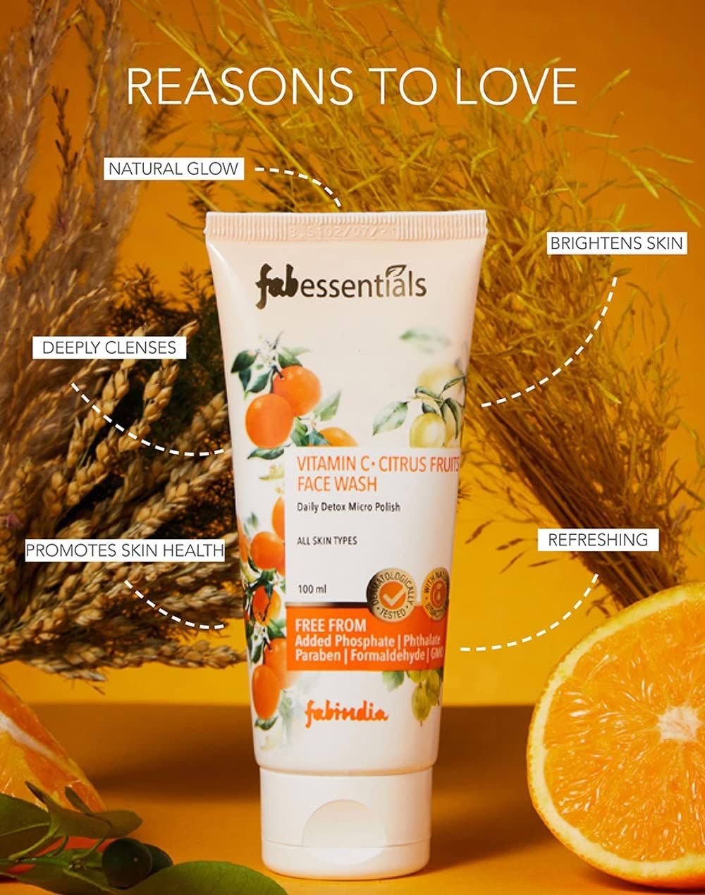 Fabessentials Vitamin C Citrus Fruits Face Wash