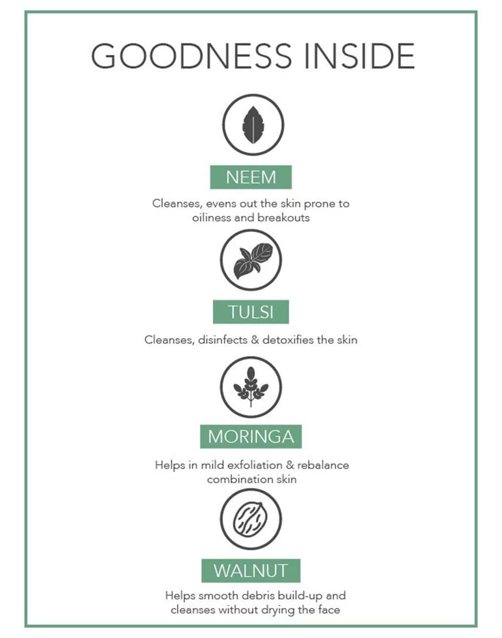 Fabessentials Neem Tulsi Moringa Face Wash & Scrub