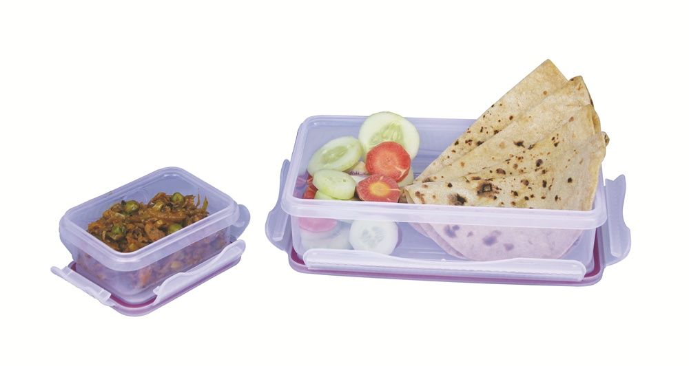 Princeware Champ Lunch Box Set of 2 Pieces 160 ml+890 ml| 205 x 133 x 54 Mm