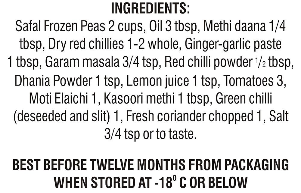 Safal Frozen - Green Peas