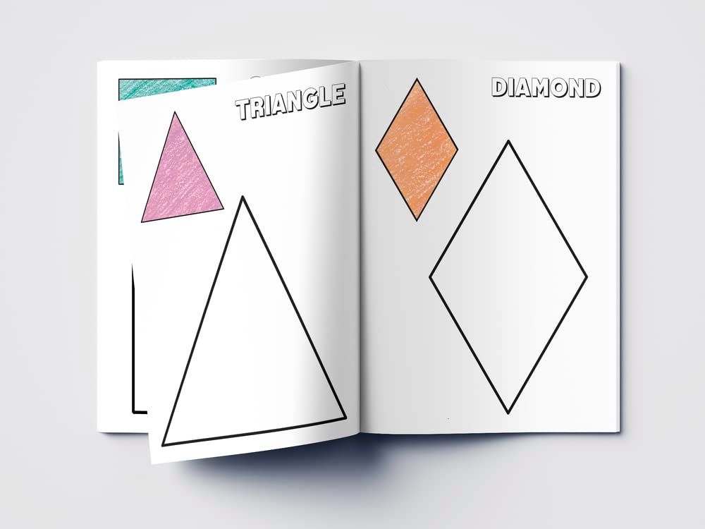 Colouring Book Of Shapes: Creative Crayons Series - Crayon Copy Colour Books