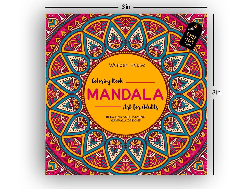 Mandala Art: Colouring Books For Adults With Tear Out Sheets