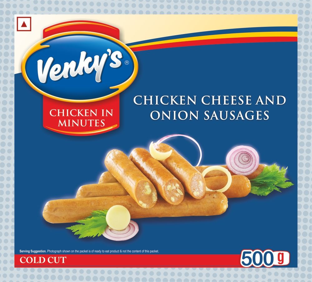 Venky's Chicken Cheese & Onion Sausages