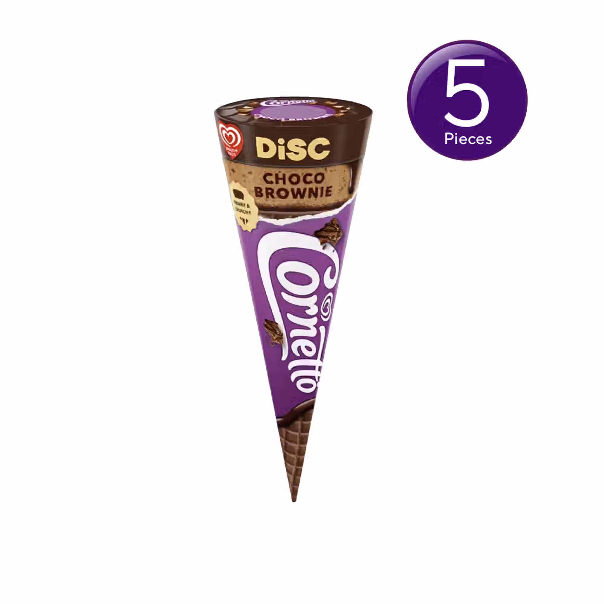75% off on - Zepto- Kwality walls Cornetto Ice Cream (110×5) - Rs. 70