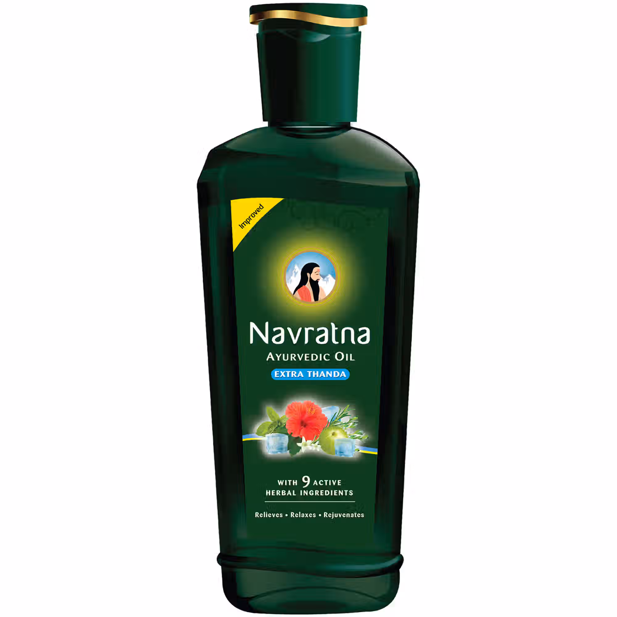 Navratna Extra Thanda Ayurvedic Hair Oil 180 Ml