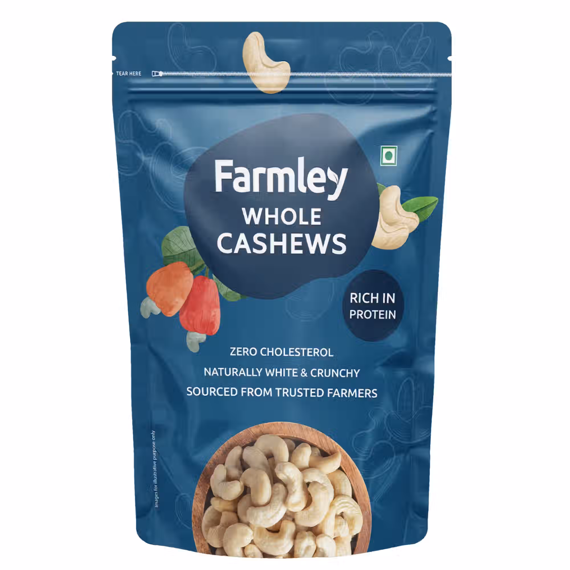 70% off on -  Zepto : Farmley Whole Cashews | Kaju  - Rs. 299